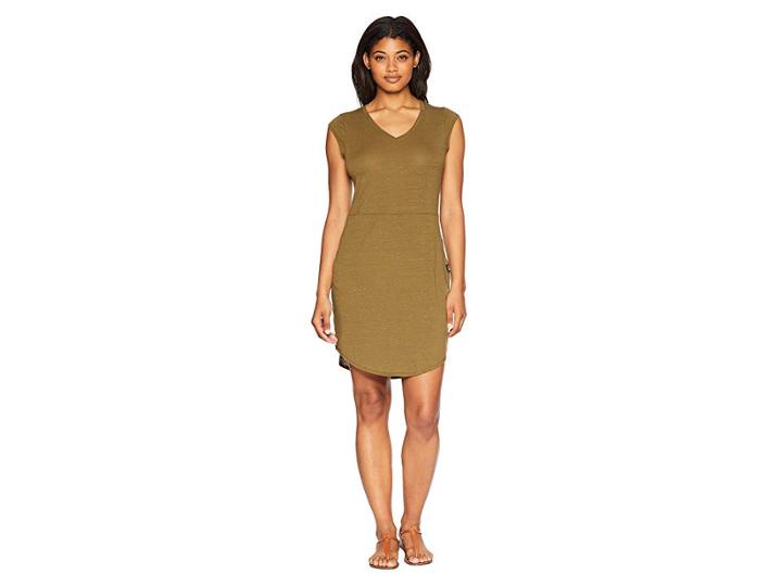 The North Face Short Sleeve Ez Tee Dress (beech Green Heather) Women's Dress