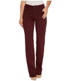 Nydj Marilyn Straight Jeans In Luxury Touch Denim In Deep Currant (deep Currant) Women's Jeans