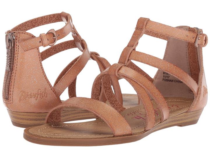 Blowfish Kids Biden-k (little Kid/big Kid) (nude Glitter Dyecut Pu) Girl's Shoes