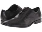 Calvin Klein Nino (black Leather) Men's Plain Toe Shoes