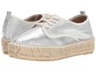 Loeffler Randall Alfie (silver Crinkle Metallic) Women's Lace Up Casual Shoes