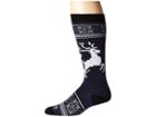 Hot Chillys Holiday Fever Mid Volume Socks (holiday Forever/lapis) Women's Crew Cut Socks Shoes