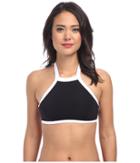 Seafolly Block Party High Neck Tank (black) Women's Swimwear