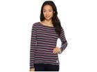 U.s. Polo Assn. Yarn-dye Long Sleeve T-shirt (evening Blue) Women's T Shirt
