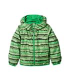 Columbia Kids Mini Pixel Grabbertm Ii Wind Jacket (infant/toddler) (cyber Green Stripe/fuse Green) Boy's Coat