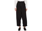 Y's By Yohji Yamamoto A-2 Tuck Hem Mackin P Cuffed Pants (black) Women's Casual Pants