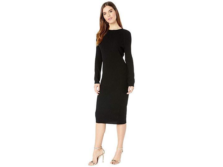 Ag Adriano Goldschmied Quaid Raglan Dress (true Black) Women's Dress