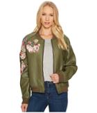 Joe's Jeans Embroidered Poly Jacket (forest) Women's Coat