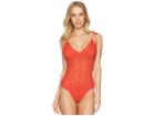 Robin Piccone Carly V-neck One-piece (pimento) Women's Swimsuits One Piece