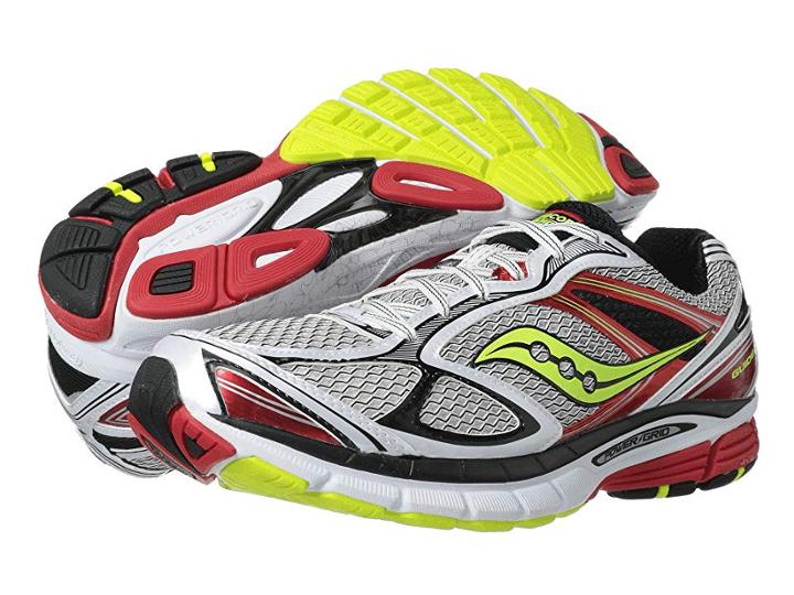 Saucony Guide 7 (white/red/citron) Men's Shoes