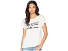 Rvca Deserted Short Sleeve T-shirt (vintage White) Women's T Shirt