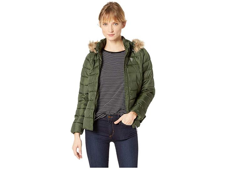 U.s. Polo Assn. Hoodie Jacket (olive) Women's Coat