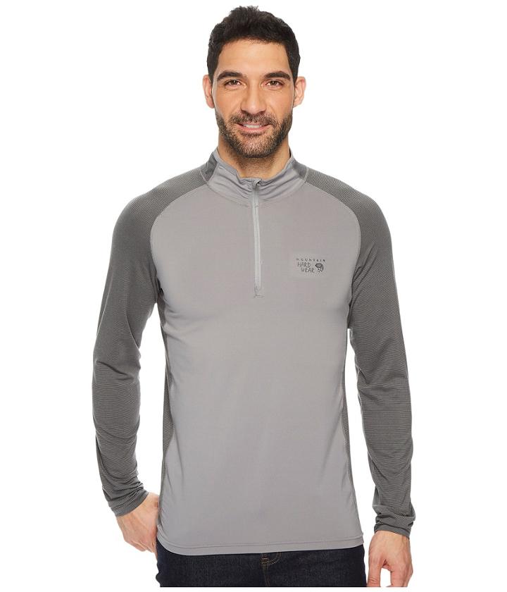 Mountain Hardwear Butterman 1/2 Zip Top (manta Grey) Men's Long Sleeve Pullover