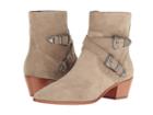 Frye Ellen Buckle Short (ash Soft Oiled Suede) Women's Boots