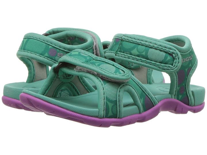 Bogs Kids Whitefish Multi Dot (toddler/little Kid) (turquoise Multi) Girls Shoes