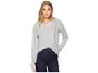 Splendid Cashmere Blend Hoodie Sweater (light Grey Heather) Women's Sweater