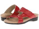 Munro American Libra (red Leather) Women's Sandals
