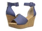 Kenneth Cole Reaction Sole Quest (blue Denim) Women's Wedge Shoes