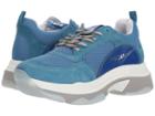 J/slides Ayla (light Blue Leather) Women's Shoes