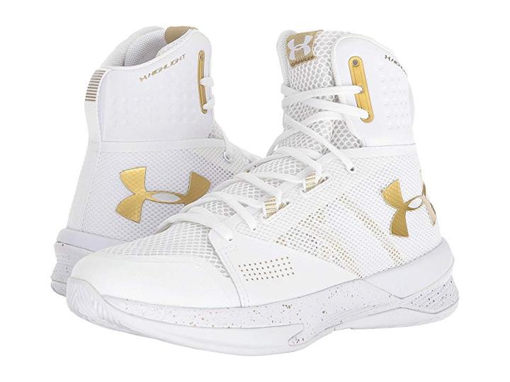 Under Armour Ua Highlight Ace (white/metallic Gold/metallic Gold) Women's Shoes