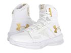Under Armour Ua Highlight Ace (white/metallic Gold/metallic Gold) Women's Shoes