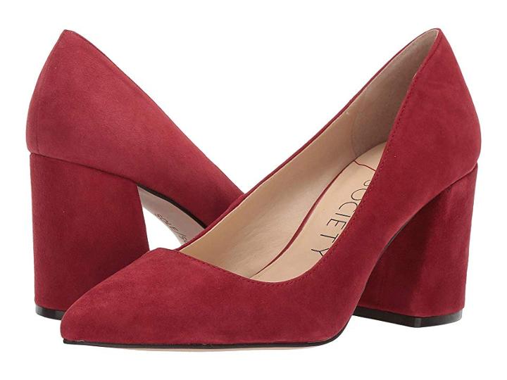 Sole / Society Twila (deep Red) High Heels