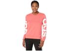 Adidas Essentials Branded Sweatshirt (prism Pink/white) Women's Sweatshirt