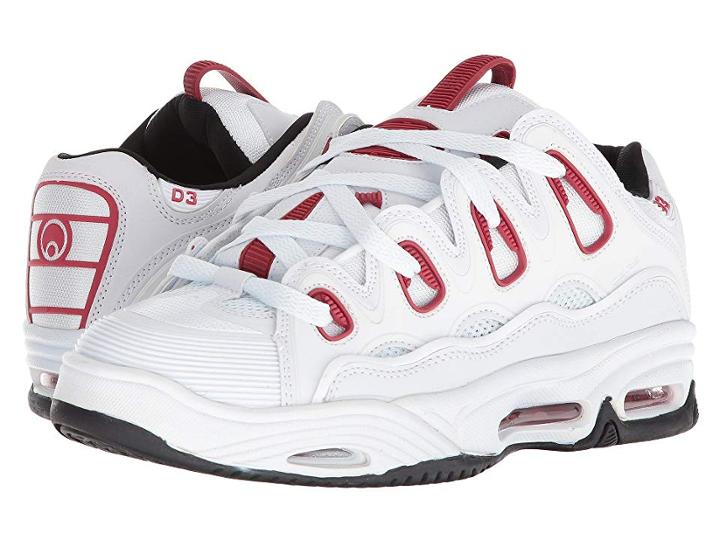 Osiris D3 2001 (white/red/black) Men's Skate Shoes