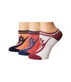 Nike Sportswear Striped No Show 3-pair Socks (multicolor 7) Women's Crew Cut Socks Shoes