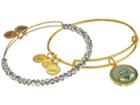 Alex And Ani Art Infusion Claddagh Ii Bracelet Set (shiny Gold) Bracelet