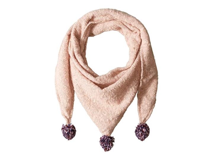 Bcbgeneration Pom Party Triangle (rose Smoke) Scarves
