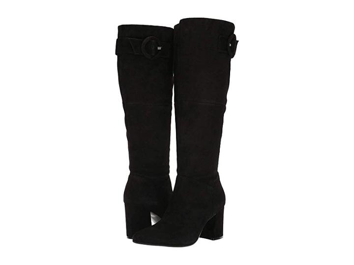 Naturalizer Harlowe Wide Calf (black Suede) Women's Boots