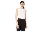 Tommy Hilfiger Ruffle Neck Woven Top (ivory) Women's Clothing