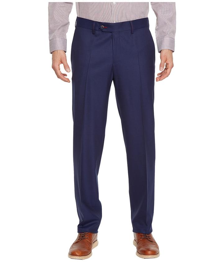 Robert Graham Halden Straight Leg Pants (navy) Men's Dress Pants