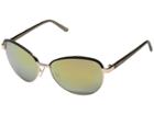 Kenneth Cole Reaction Kc1294 (shiny Rose Gold/bordeaux Mirror) Fashion Sunglasses