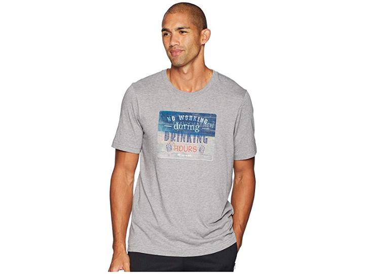 Travismathew Cheersie Top (heather Grey) Men's Short Sleeve Pullover
