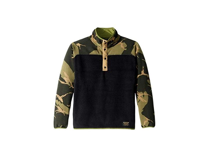 Burton Kids Spark Anorak (little Kids/big Kids) (true Black/mountain Camo) Kid's Coat