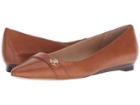 Lauren Ralph Lauren Aminah (deep Saddle Tan Super Soft Leather) Women's Flat Shoes