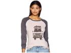 The North Face Long Sleeve Take To Nature Tri-blend Tee (burnished Lilac Heather/weathered Black Heather) Women's Long Sleeve Pullover