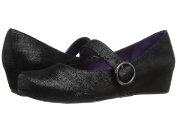 Vaneli Mandisa (black Trama Print/gunmetal Buckle) Women's Maryjane Shoes