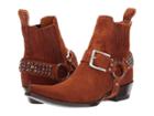 Old Gringo Harley Stud Strap (cognac Suede) Cowboy Boots