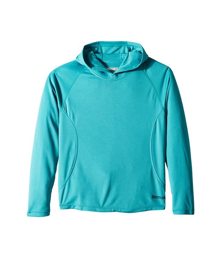 Marmot Kids Kylie Hoodie (little Kids/big Kids) (teal Tide) Girl's Sweatshirt