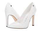 Calvin Klein Brady (white Liquid Patent Smooth) High Heels
