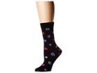 Paul Smith Gia Scribble Spot Sock (black) Women's Crew Cut Socks Shoes
