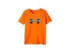 Under Armour Kids Ua Stripe Big Logo Surf Shirt (toddler) (magma Orange) Boy's Swimwear