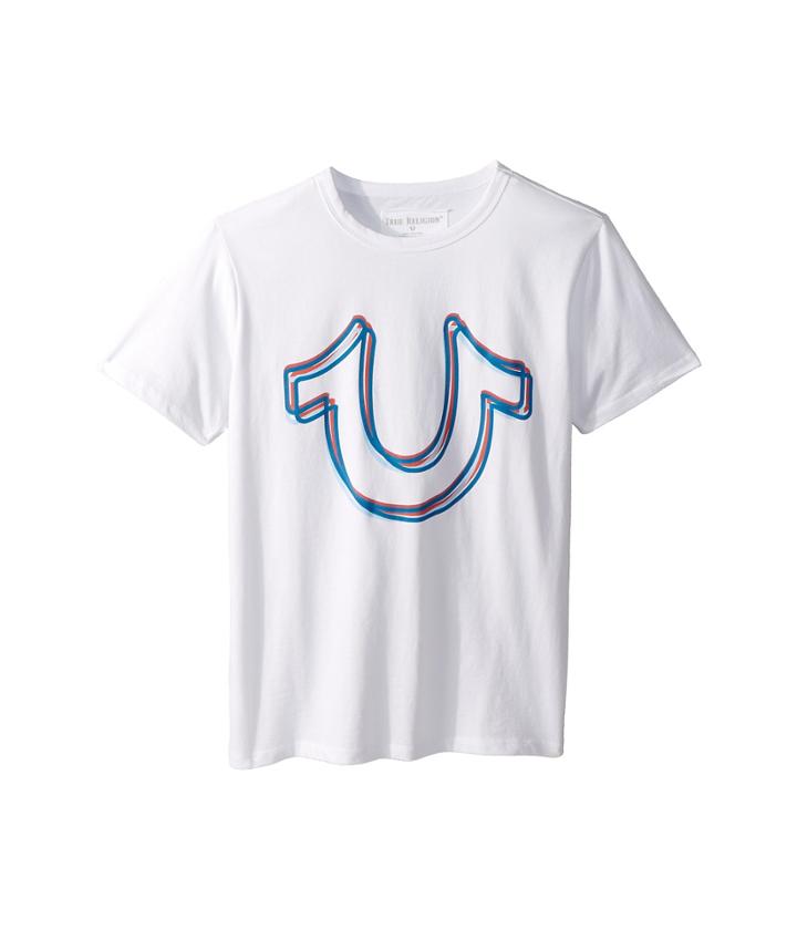 True Religion Kids Horseshoe Tee (big Kids) (white) Boy's T Shirt