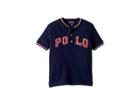 Polo Ralph Lauren Kids Cotton Mesh Henley Shirt (toddler) (french Navy) Boy's Clothing