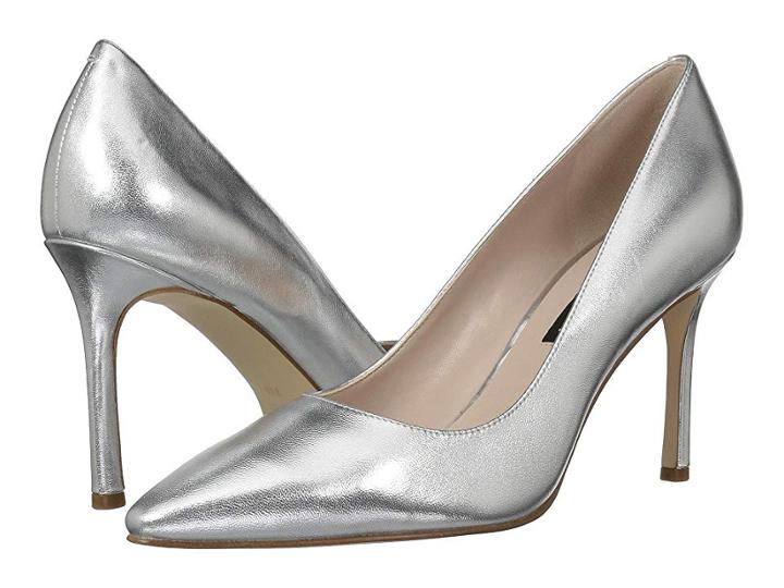 Nine West Emmala Pump (silver Metallic) Women's Shoes