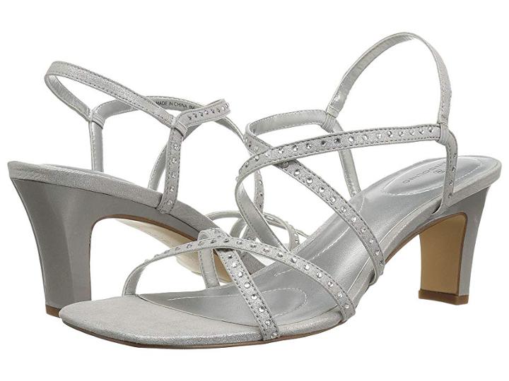 Bandolino Ota (silver Fabric) Women's Sling Back Shoes