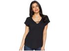 Lilla P V-neck Dolman (black) Women's T Shirt